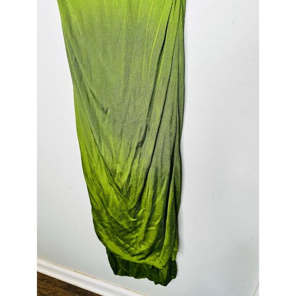 ATLEIN COLLECTIVE Green Crewneck Sleeveless Midi Dress Size Medium - Picture 11 of 15